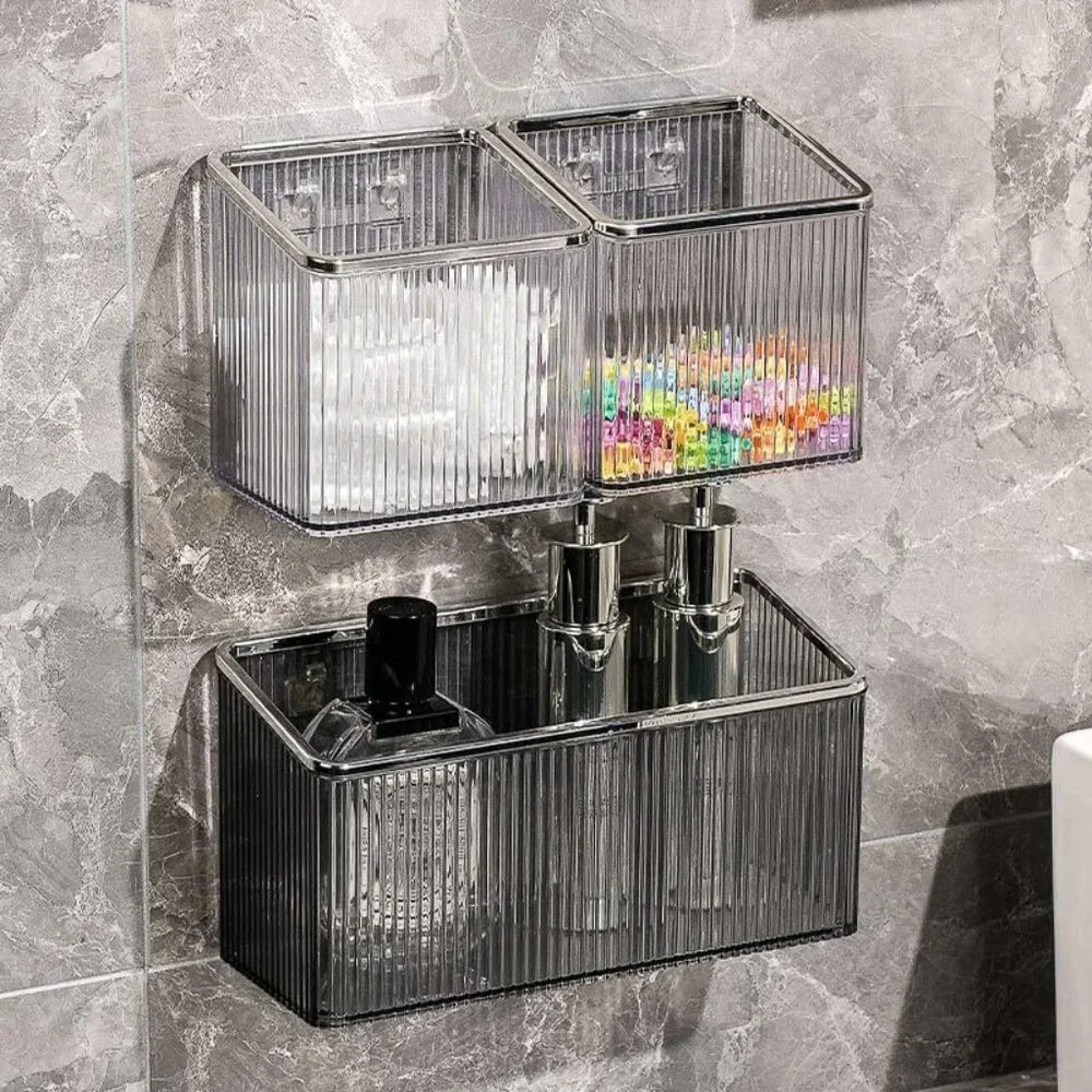 Rust-Proof Floating Shelves for Kitchen & Bathroom - No Drill, Easy Install